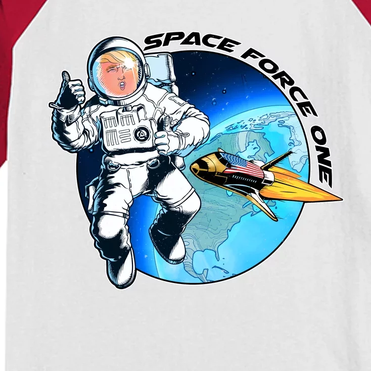 Trump Space Force One Kids Colorblock Raglan Jersey