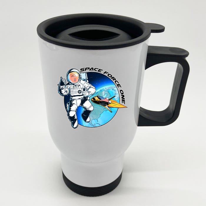 Trump Space Force One Front & Back Stainless Steel Travel Mug