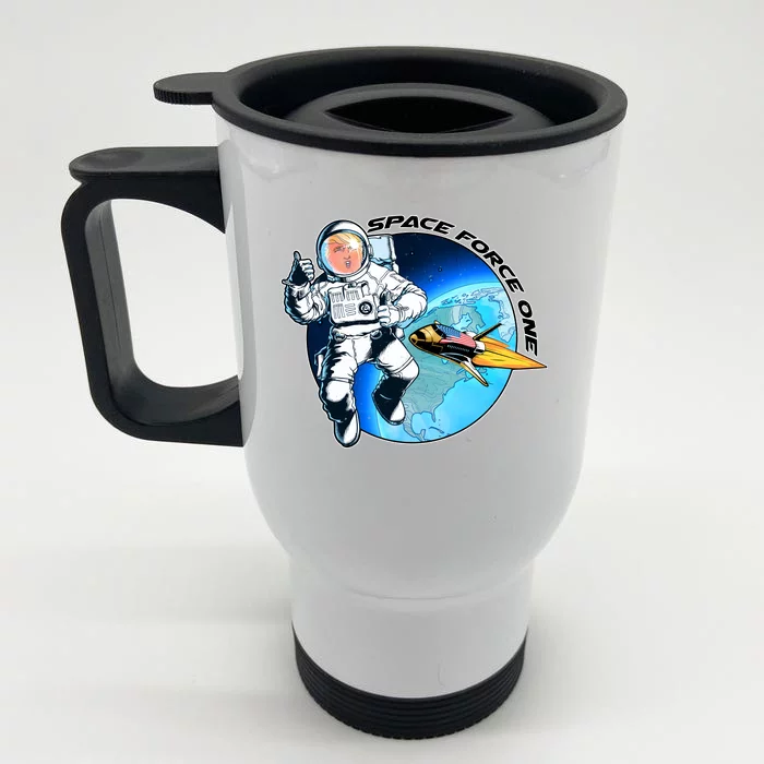 Trump Space Force One Front & Back Stainless Steel Travel Mug