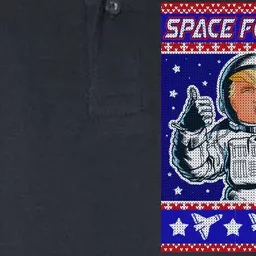 Trump Space Force One Ugly Christmas Softstyle Adult Sport Polo