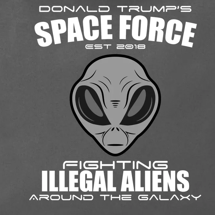 Trump Space Force Team Fight Illegal Aliens Zip Tote Bag