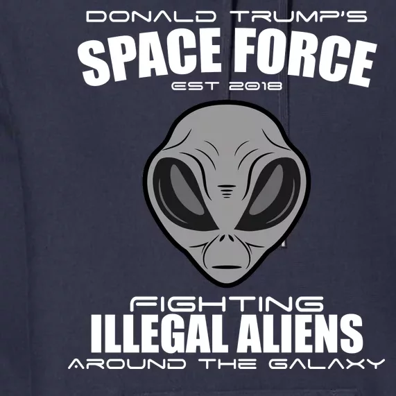 Trump Space Force Team Fight Illegal Aliens Premium Hoodie