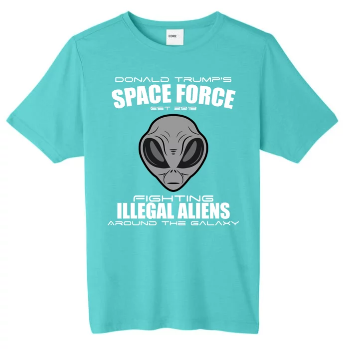 Trump Space Force Team Fight Illegal Aliens ChromaSoft Performance T-Shirt