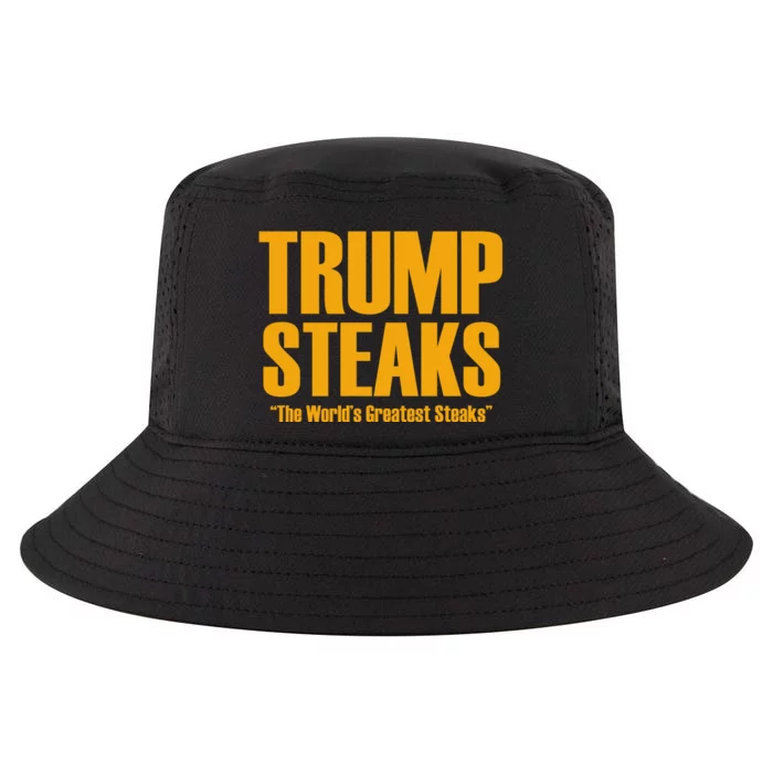 Trump Steaks President Donald Political Election Funny Humor Cool Comfort Performance Bucket Hat