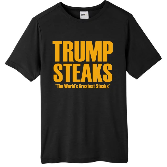 Trump Steaks President Donald Political Election Funny Humor ChromaSoft Performance T-Shirt