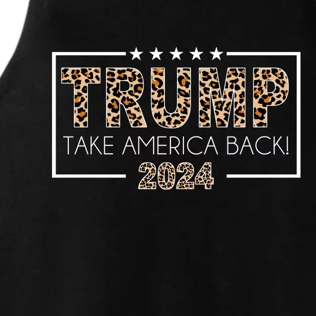 Trump Take America Back 2024 Ladies Tri-Blend Wicking Tank