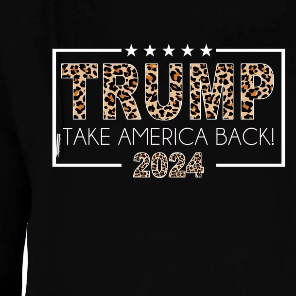 Trump Take America Back 2024 Womens Funnel Neck Pullover Hood