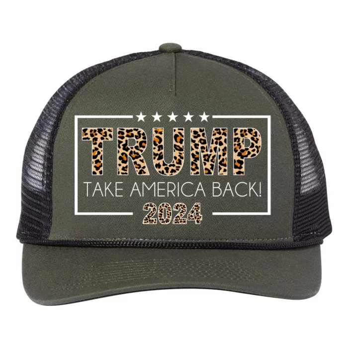 Trump Take America Back 2024 Retro Rope Trucker Hat Cap