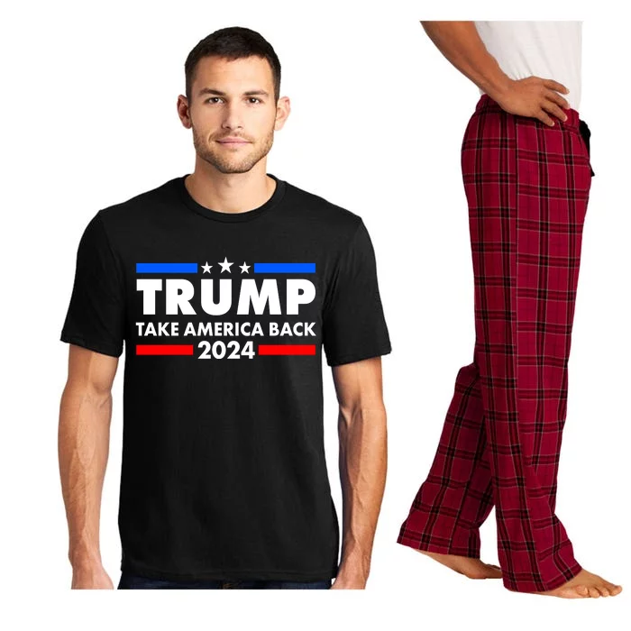 Trump Take America Back 2024 Election Logo Pajama Set