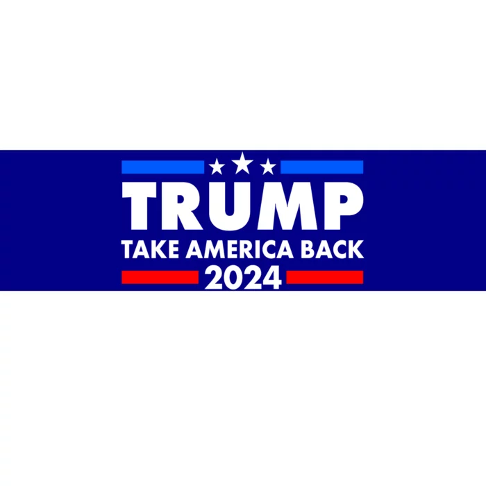 Trump Take America Back 2024 Election Logo Bumper Sticker