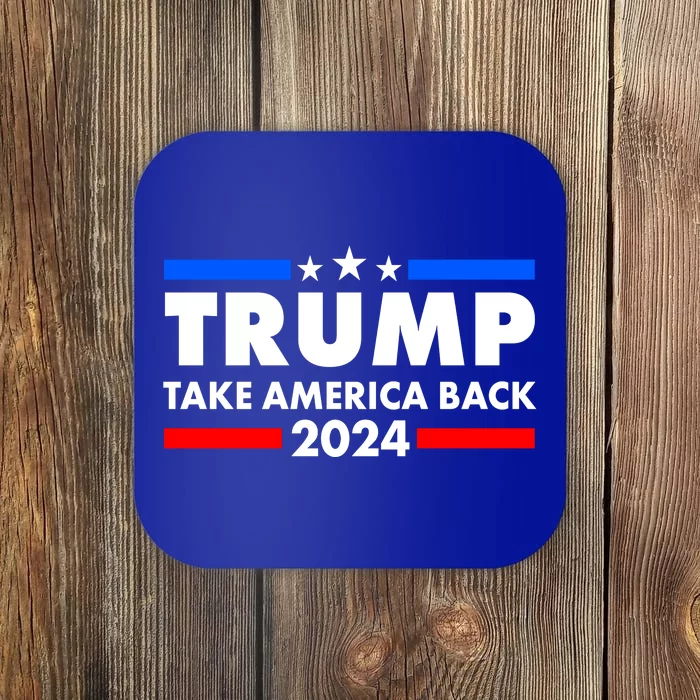 Trump Take America Back 2024 Election Logo Coaster