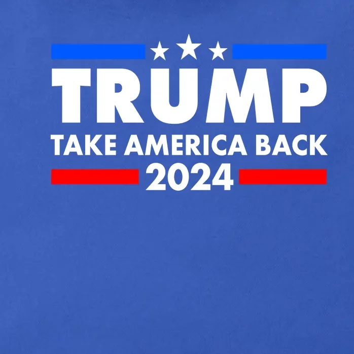 Trump Take America Back 2024 Election Logo Zip Tote Bag