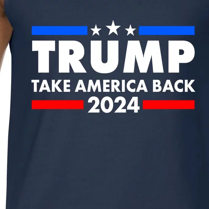 Trump Take America Back 2024 Election Logo Comfort Colors® Tank Top