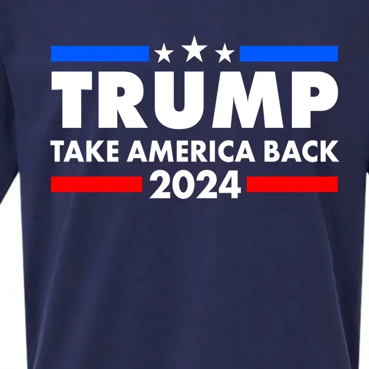 Trump Take America Back 2024 Election Logo Sueded Cloud Jersey T-Shirt