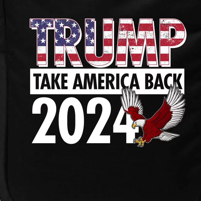 Trump Take America Back 2024 USA Flag Eagle Impact Tech Backpack