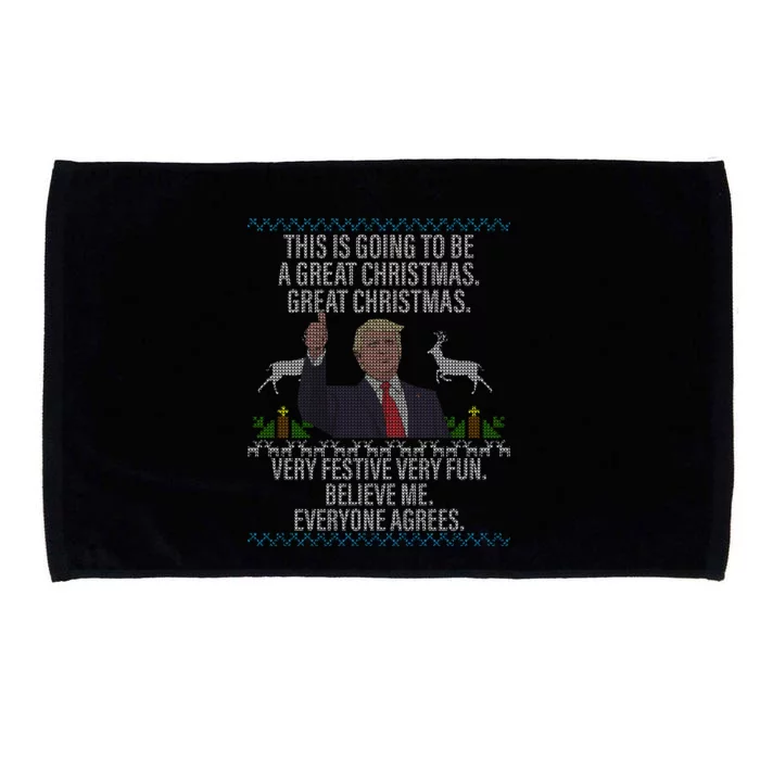 Trump This Is Going To Be A Great Great Christmas Microfiber Hand Towel