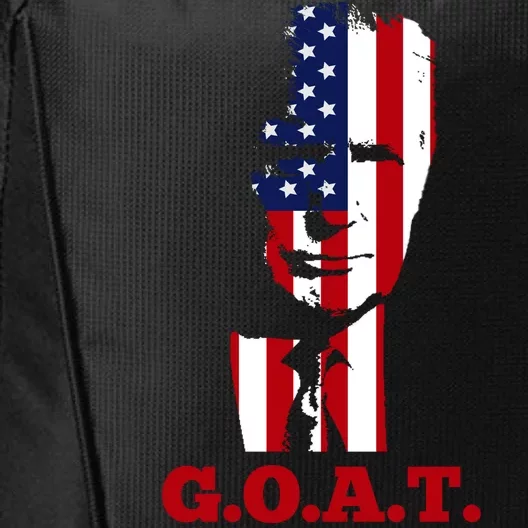 Trump USA Flag GOAT City Backpack