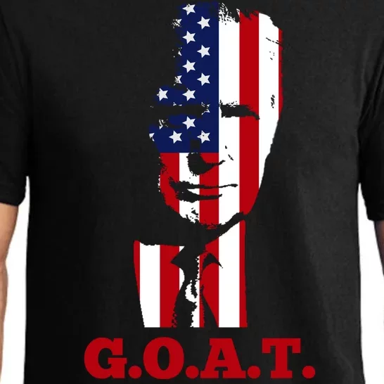 Trump USA Flag GOAT Pajama Set