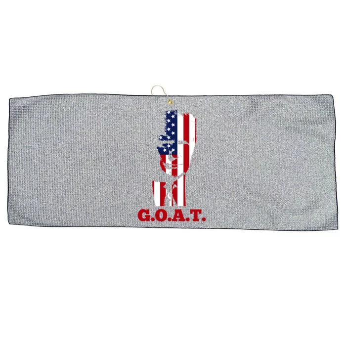 Trump USA Flag GOAT Large Microfiber Waffle Golf Towel