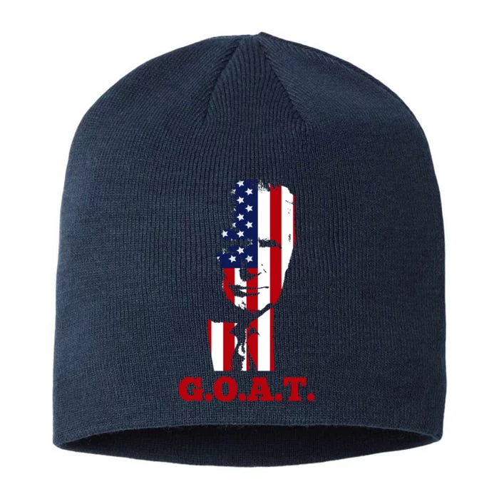 Trump USA Flag GOAT 8 1/2in Sustainable Knit Beanie