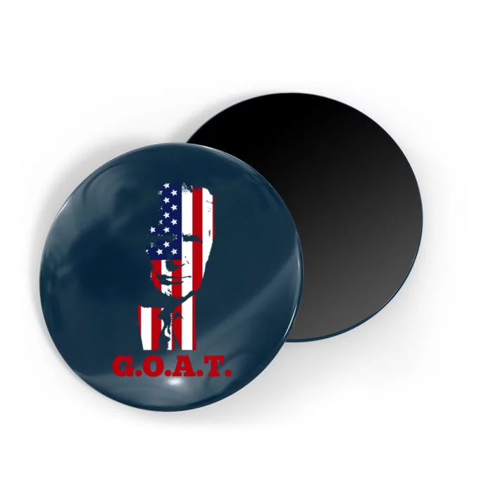 Trump USA Flag GOAT Magnet