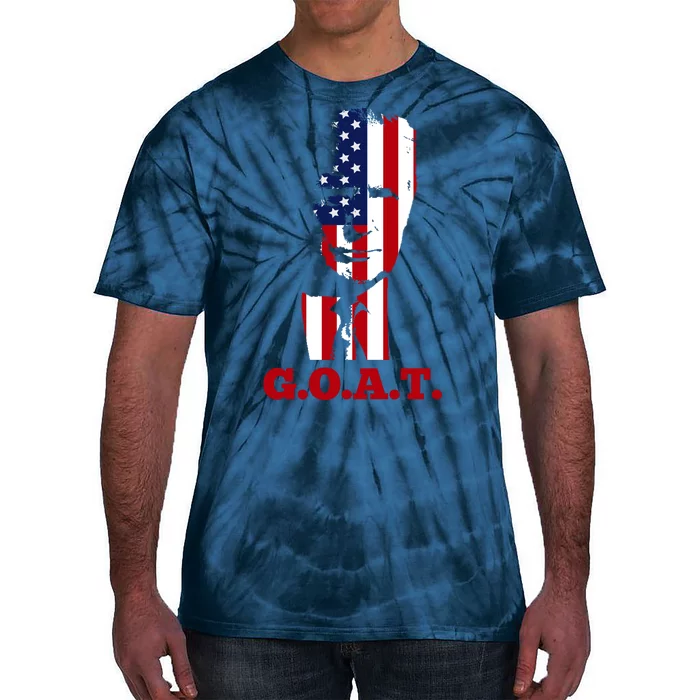 Trump USA Flag GOAT Tie-Dye T-Shirt