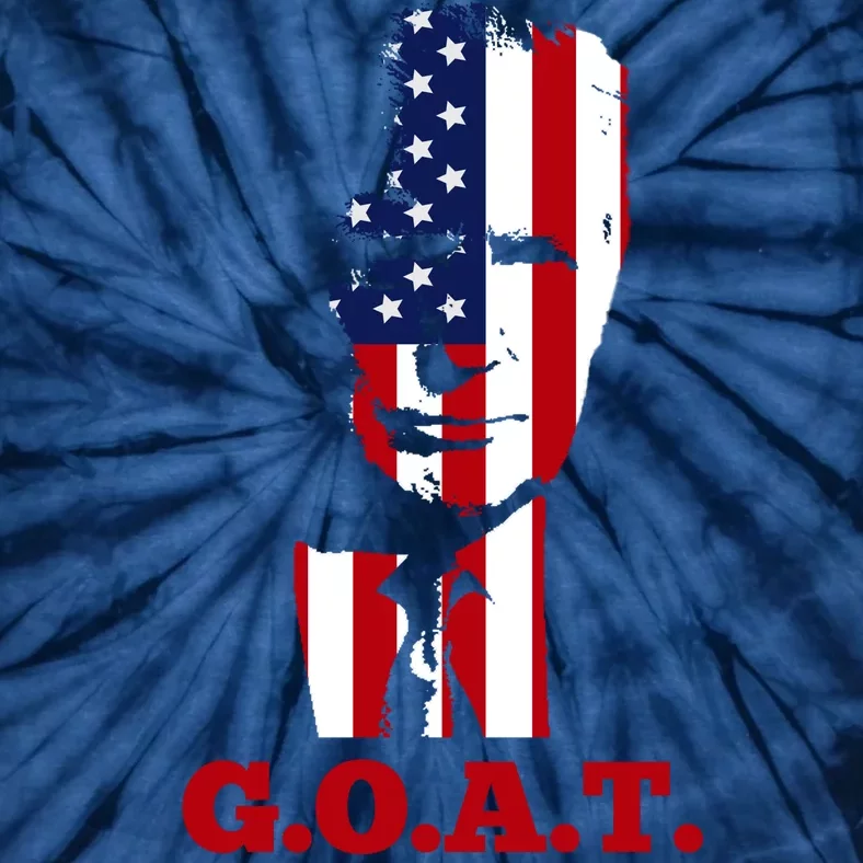 Trump USA Flag GOAT Tie-Dye T-Shirt