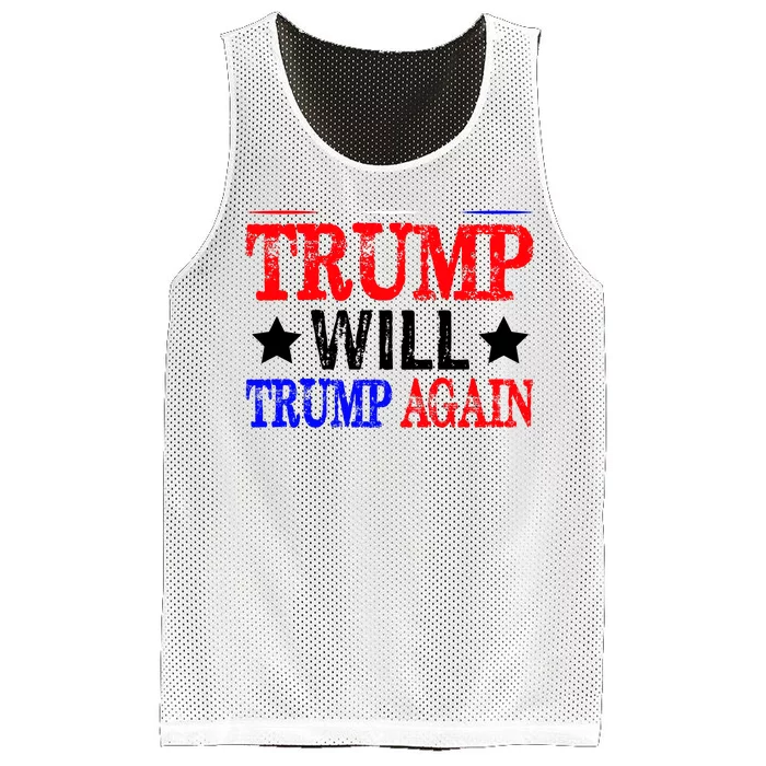 Trump Will Trump Again Mesh Reversible Basketball Jersey Tank