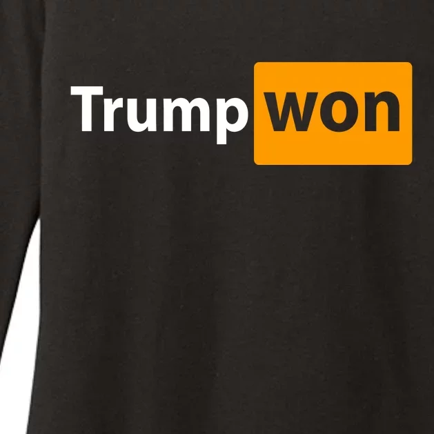 Trump Won Womens CVC Long Sleeve Shirt