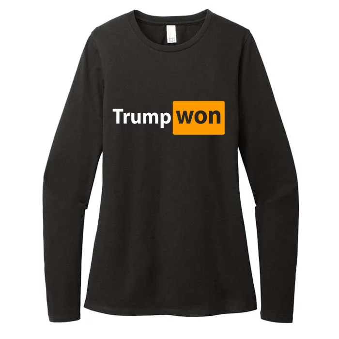 Trump Won Womens CVC Long Sleeve Shirt