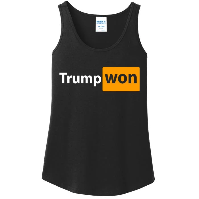 Trump Won Ladies Essential Tank