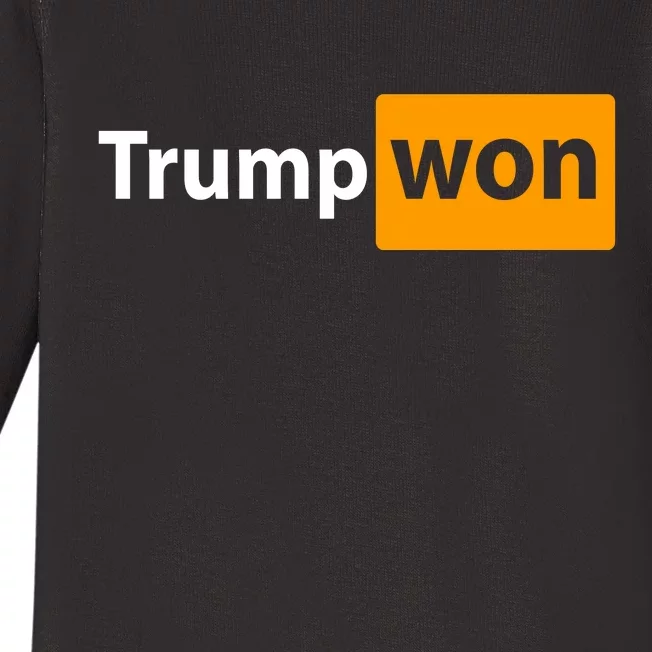 Trump Won Baby Long Sleeve Bodysuit