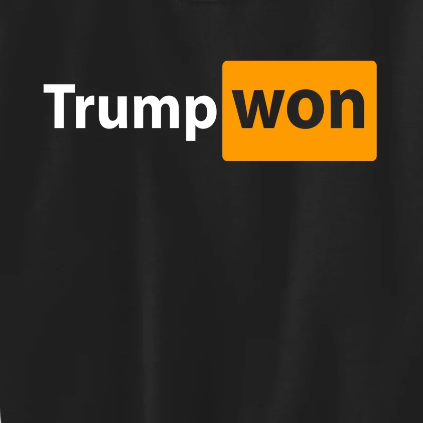 Trump Won Kids Sweatshirt