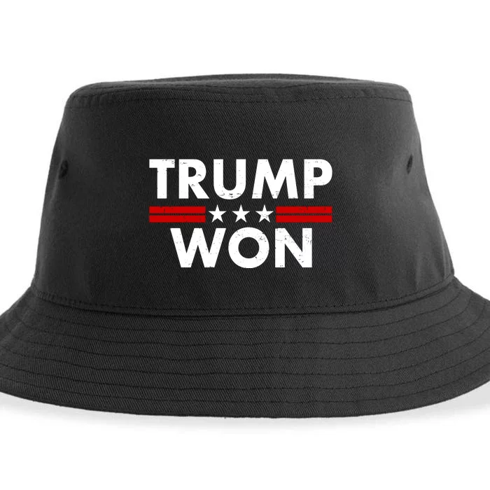 Trump Won 2021 Election Pro Trump Sustainable Bucket Hat