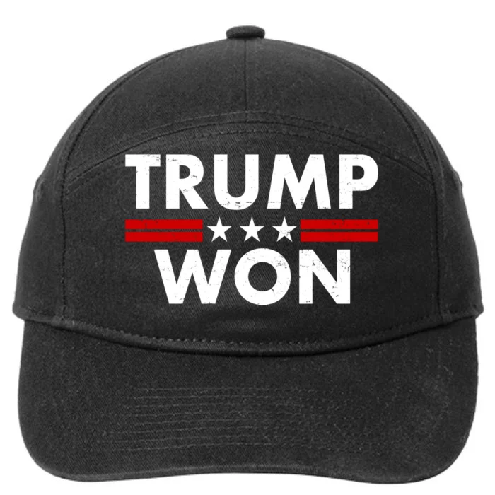 Trump Won 2021 Election Pro Trump 7-Panel Snapback Hat