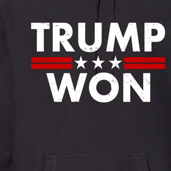 Trump Won 2021 Election Pro Trump Premium Hoodie