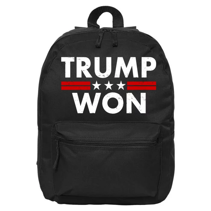 Trump Won 2021 Election Pro Trump 16 in Basic Backpack