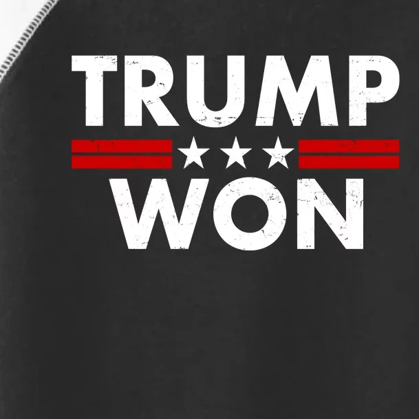 Trump Won 2021 Election Pro Trump Toddler Fine Jersey T-Shirt