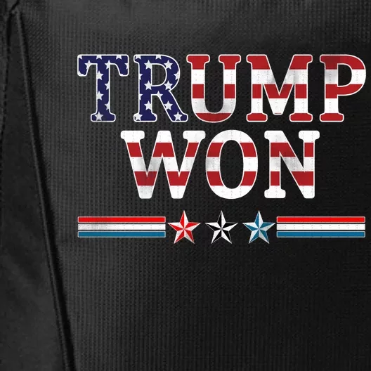 Trump Won American Flag Pro Republican City Backpack