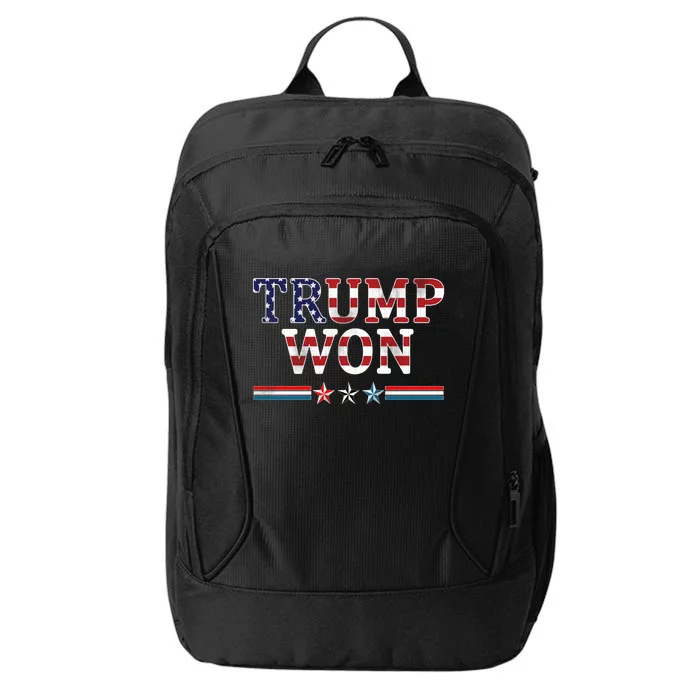 Trump Won American Flag Pro Republican City Backpack