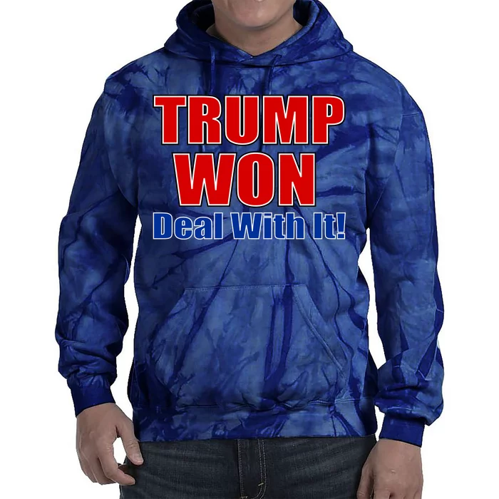 Trump Won Deal With It Tie Dye Hoodie