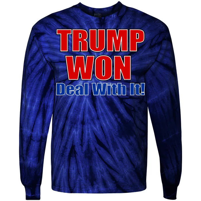 Trump Won Deal With It Tie-Dye Long Sleeve Shirt