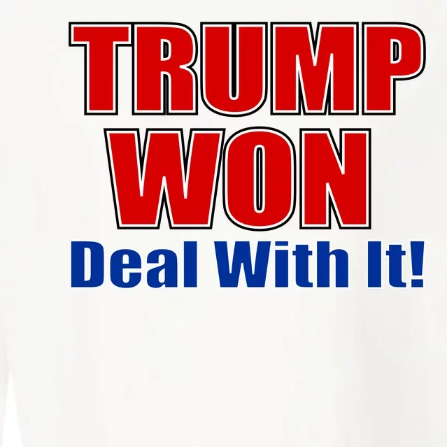 Trump Won Deal With It Cropped Pullover Crew