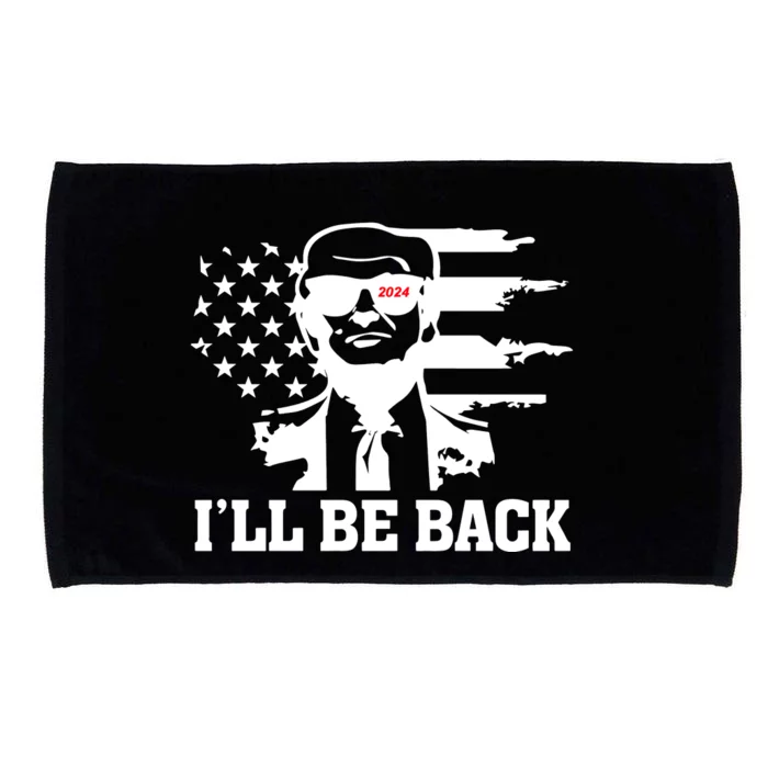 Trumpinator I'll Be Back 2024 Pro Trump Microfiber Hand Towel