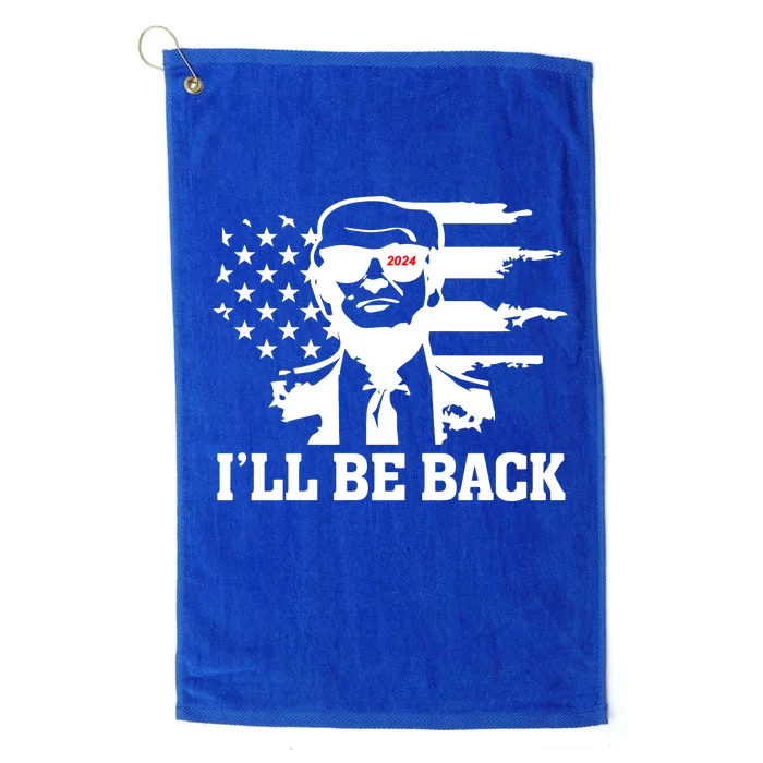 Trumpinator I'll Be Back 2024 Pro Trump Platinum Collection Golf Towel