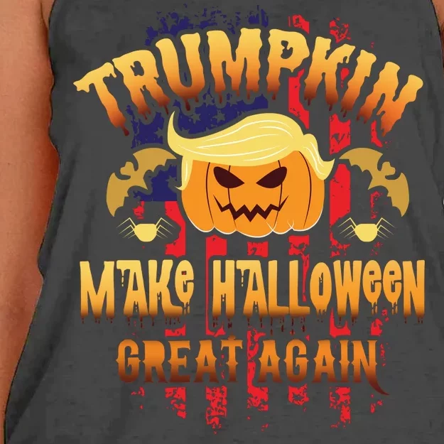 Trumpkin 2020 Make America Great Again Women's Knotted Racerback Tank