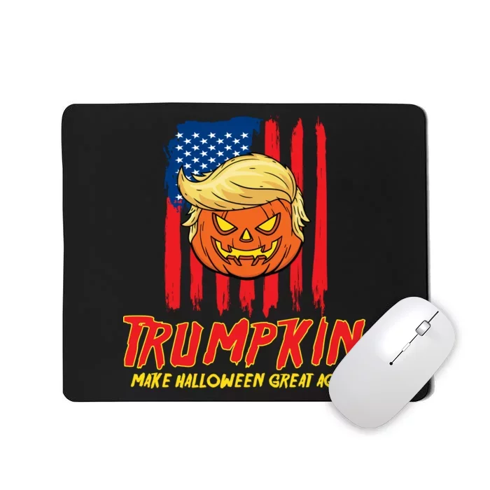 Trumpkin American Flag Make Halloween Great Again Mousepad