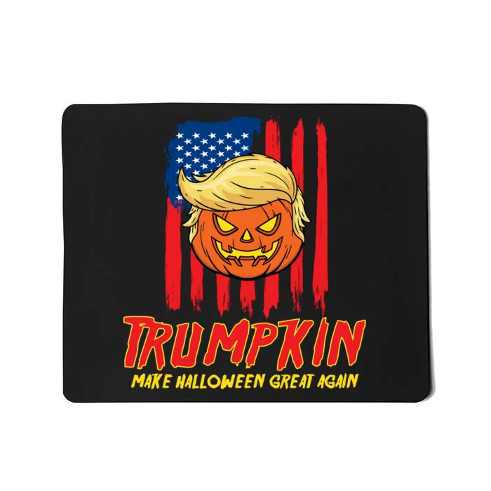 Trumpkin American Flag Make Halloween Great Again Mousepad