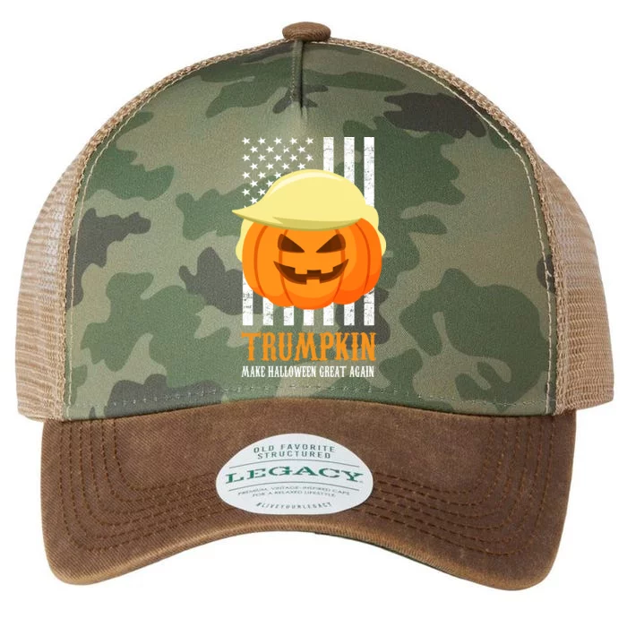 Trumpkin Donald Trump Funny Halloween Legacy Tie Dye Trucker Hat