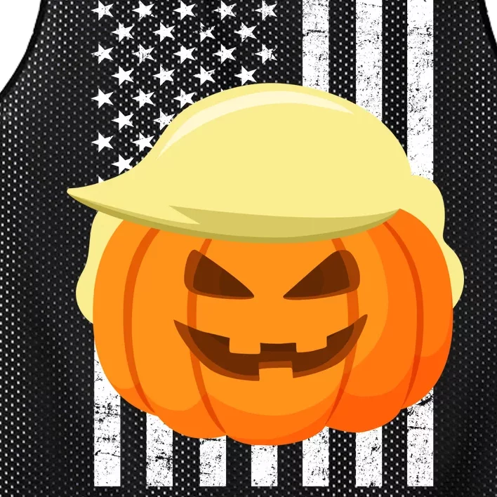 Trumpkin Donald Trump Funny Halloween Mesh Reversible Basketball Jersey Tank